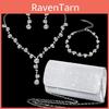 Water Diamond Womens Jewelry Set With Oval Earrings For Brides And Formal Events