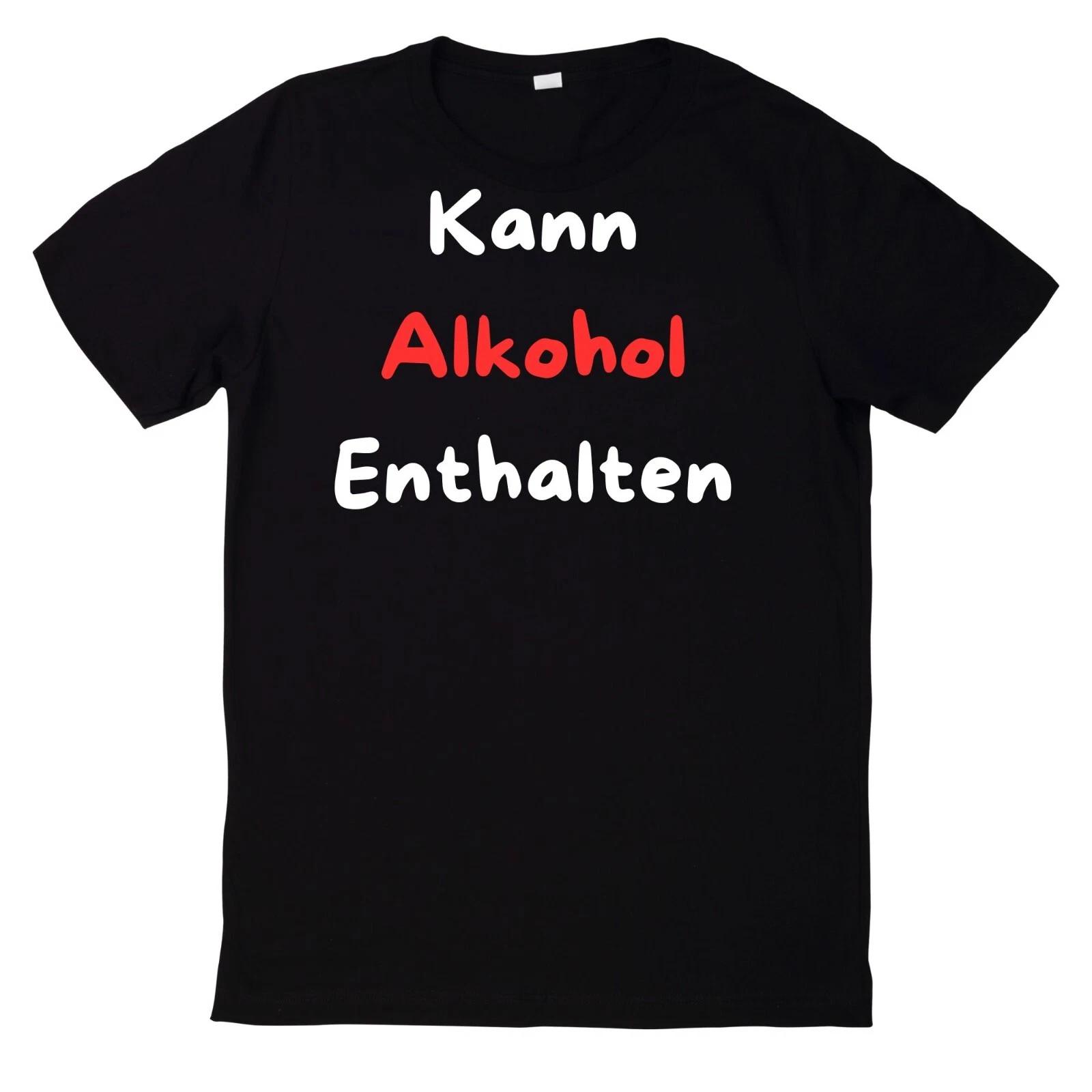 T-Shirt Kann Alkohol Enthalten Statement XXL