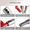 Power Tool Extension Rod Triangular Shank Fastener For Thin Sheet Metal Aluminum Cutting Extension Rod Accessories