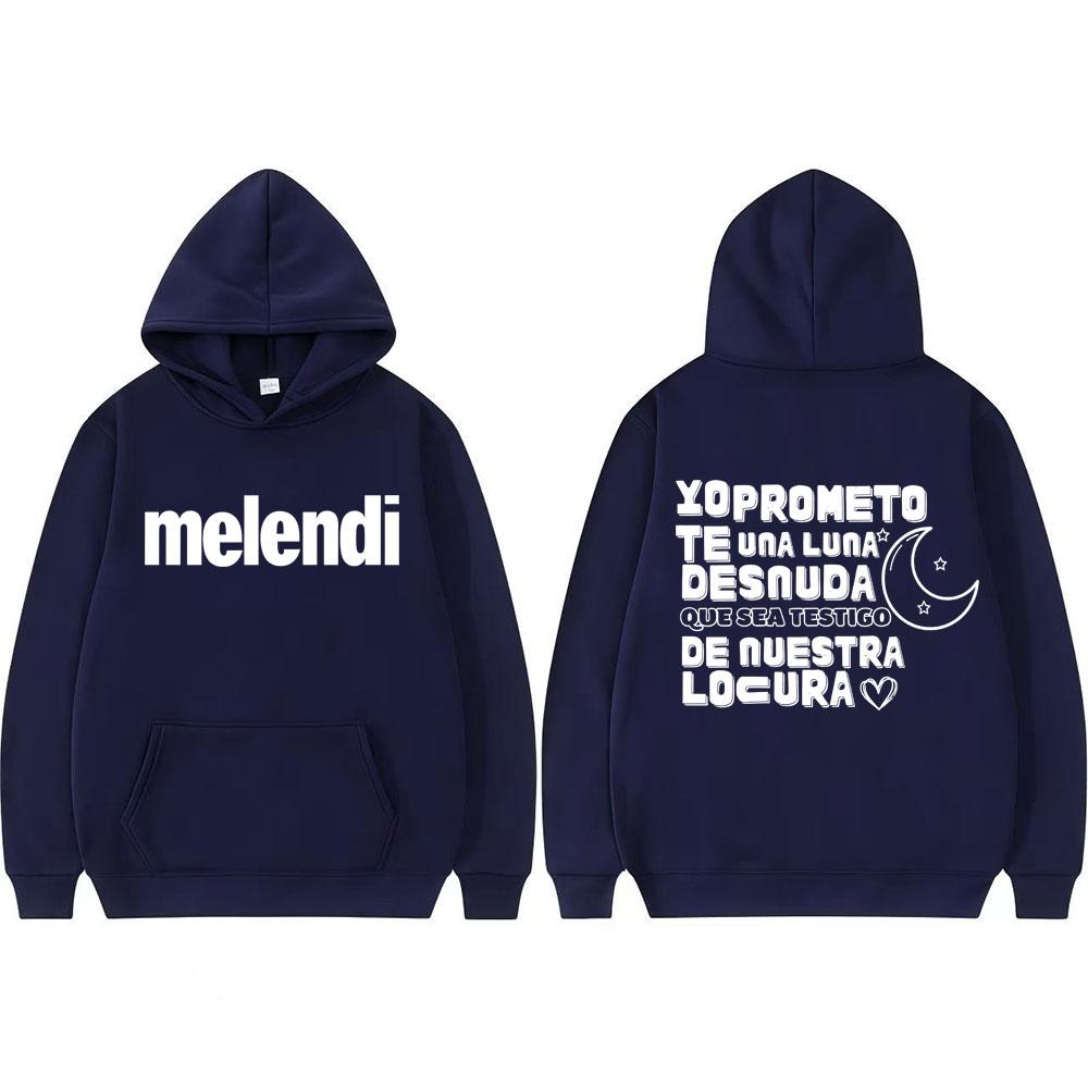 Rapper Melendi Album Tour Letters Printed Hoodie Men Women Fashion Harajuku Hoodies Casual Oversized Loose Sweatshirt Streetwear