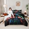 Boxer Hooded Color Splash 3 Piece Bedding Set with Pillowcases for Adult Bedroom Decor