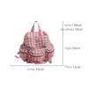 Plaids Backpacks Japanese Styles Casual Daypacks Student School Backpacks Retro Backpacks Travel Bag for Daily