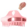 Silicone Scalp Cleaning Brush, Lightweight Manual Brush Head Tool, Dry and Wet Hair Washing and Exfoliation, Soft Grip Hair Care