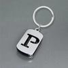Stainless Steel 26 English Letters Keychain - Stylish Alphabet Pendant for Backpack or Car