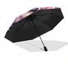 1pc Owl Autumn Automatic Open/close Umbrella, 8-Rib sturdy structure, Portable Travel Umbrella, Parties, Everyday Useb045