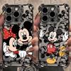 Graffiti M-Mickey Minnies Plating Phone Case For Samsung S26 S25 S24 S23 S22 S21 S20 FE Note20 Edge Plus Ultra 4G 5G Anti