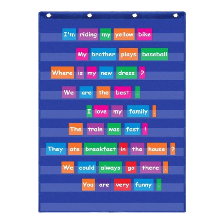 

Standard Pocket Charts Wall Hanging Pocket Charts 10 Pocket Charts Interactive and Versatile Pocket Charts синий