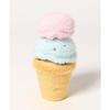 BlueBleu Favorite Snacks Sweets Dessert Crepe Chocolate Cornet Ice Cream Castella Motif Character Poka Plush Toy Mascot Palm-Sized Interior Nui-tori