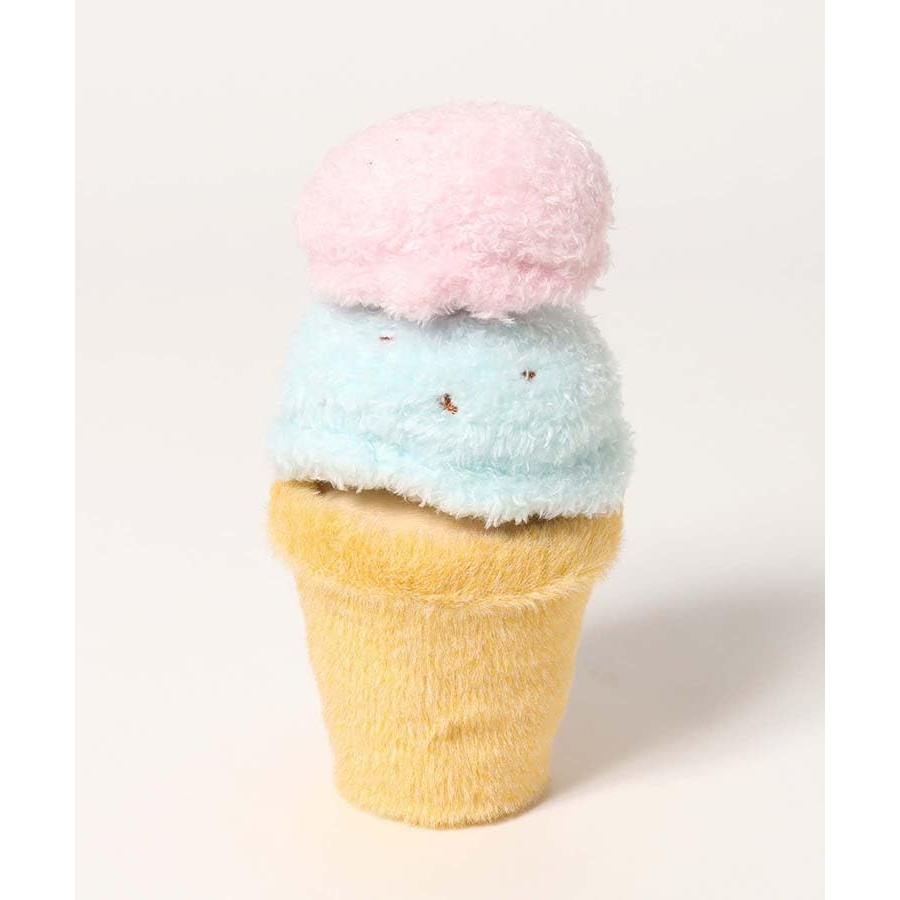 BlueBleu Favorite Snacks Sweets Dessert Crepe Chocolate Cornet Ice Cream Castella Motif Character Poka Plush Toy Mascot Palm-Sized Interior Nui-tori