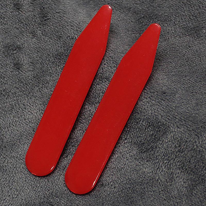 2 Pcs Carbon Fiber Collar Stays For Business Men's Shirt Party Dress Brace Accessories Reinforcement Insert Fixing Jewelry