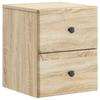 Wall Mounted Nightstand 2 Pcs Sonoma Oak 34.5 X 33 X 40 Cm