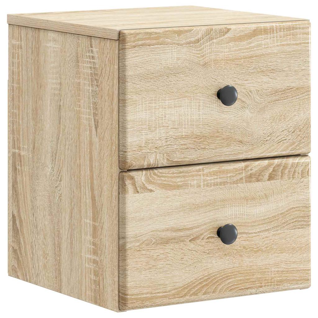Wall Mounted Nightstand 2 Pcs Sonoma Oak 34.5 X 33 X 40 Cm