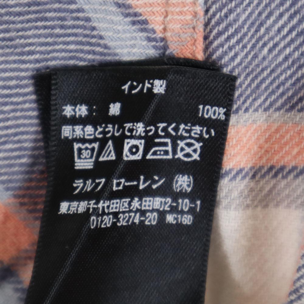 RRL Check Pattern Long sleeve shirt XS RALPH LAUREN Men's Used