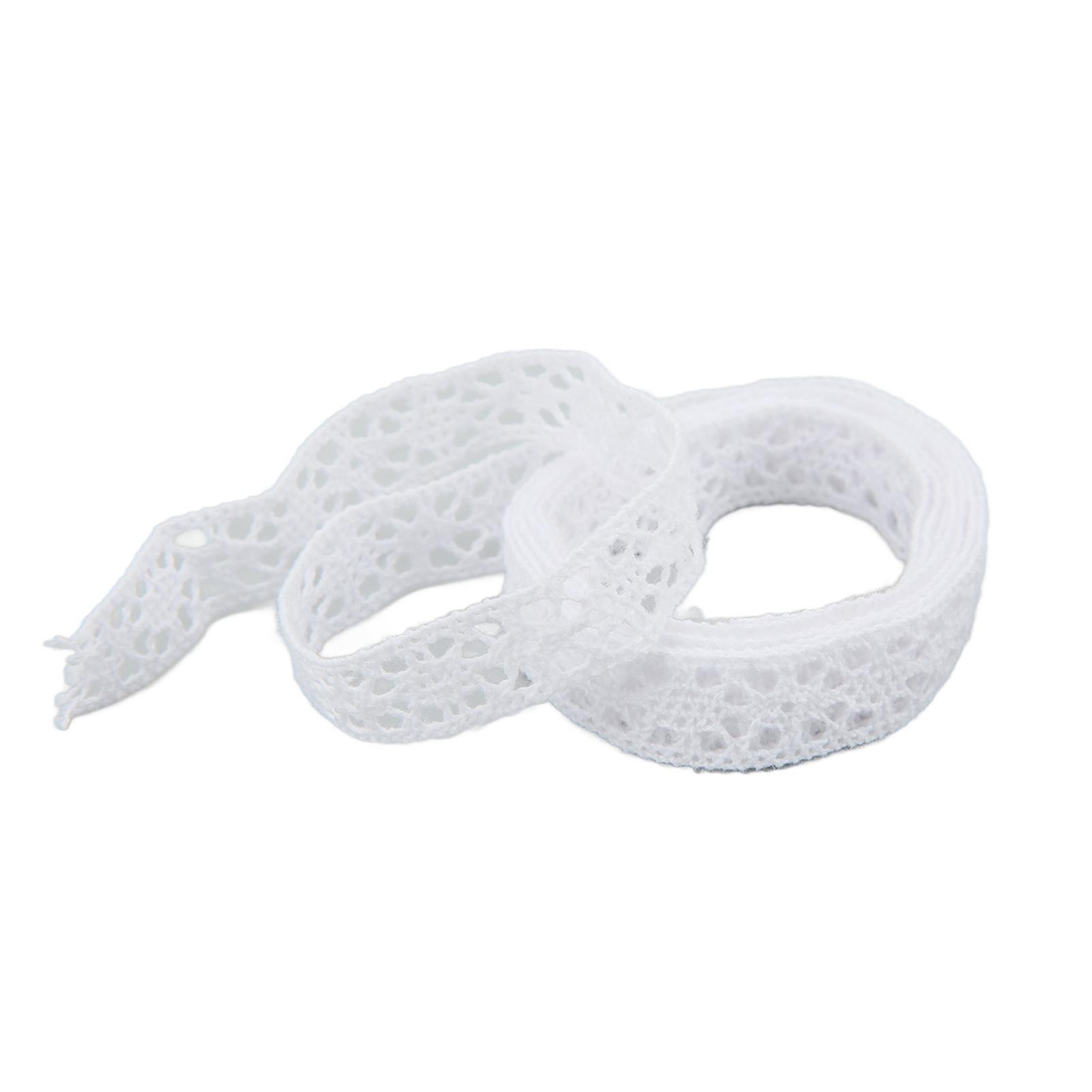 

Кружевная лента хлопковая нить 20 ярдов белая декоративные аксессуары для DIY одежды подарка скрапбукинга