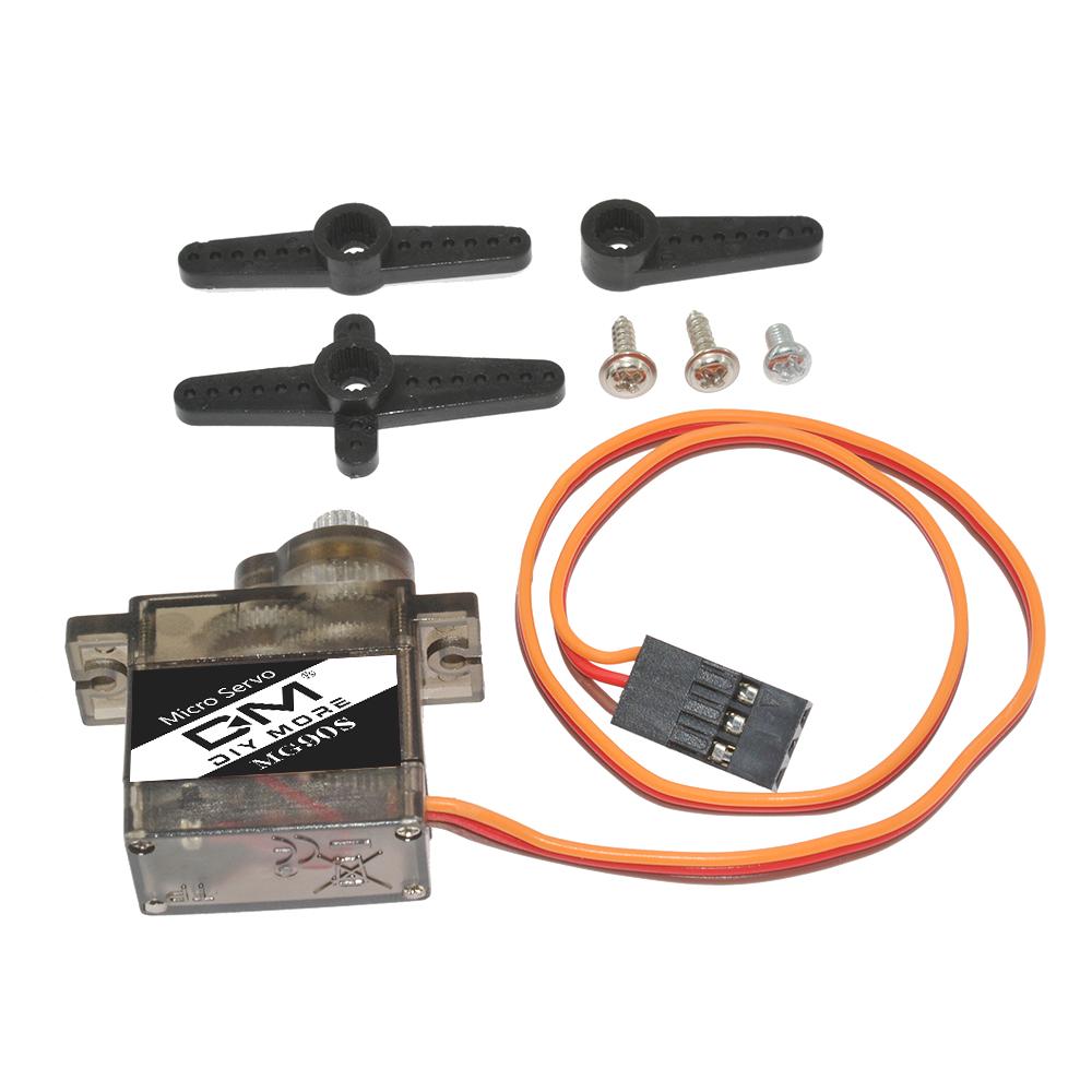 

1/5/10/20Pcs Diymore Steering Gear MG90S Servo Motor 180-Degree Drone Diy Accessories 19g