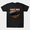 T-shirt Homme Noir Imprimé Knight Rider Kitt Impression sur Papier de Transfert Sans Découpe T-shirt en Coton