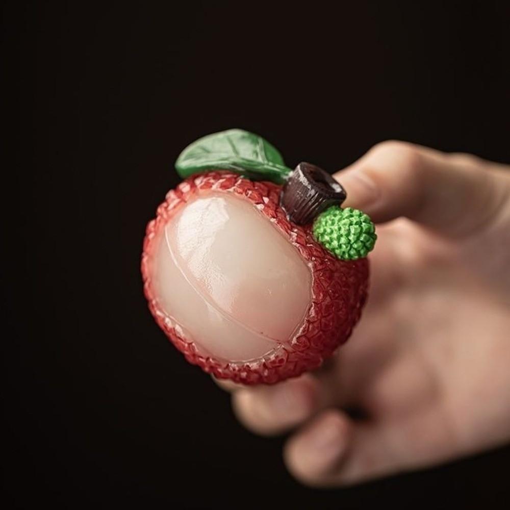 Decorative Resin Litchi Incense Burner Home Ornaments Creative Fruit Aromatherapy Stove Exquisite Mini Incense Burner Home Decor