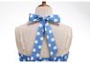Retro Hepburn Style Polka Dot Wide Hem Dress