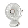 Portable LED Camping Fan with Night Light USB Rechargeable Desk Fan Silent Adjustable for Bedroom Office Outdoor,White