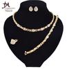 T0245 High Quality 14K Gold Plating Jewelry Women Jewelry Set 14k Gold Plating Diamond XOXO Jewelry Set
