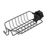 Kitchen Sink Faucet Organizer Rack Carbon Steel Sponge Sink Drain Holder for 0.9-1in Round Water Pip