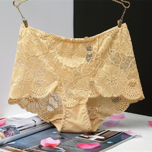 XXL Lingerie Women's Panties Womens Briefs Panty Sexy Lace Plus Size Female Underwear Big Size Lady Sexy Panty