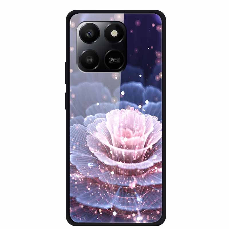 Glass Case For Honor X7d Play 10T 5G Case Soft Bumper Hard Tempered Glass Back Cover For Honor 400 Smart 2025 Phone Cases Fundas