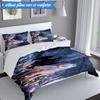 3PCS Train dragon Bedding Set Duvet Cover Closure Includes 1 Duvet Cover & 2 Pillowcases for All Seasons Bedroom Decor Christmas Fan gifts