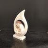 Holy Family Resin Figurine  Nativity Scene 20cm Mary  Baby  Blessing Statue for Christmas Office Table Decoration