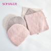 SOMALER Women's Winter Warm Fluffy Angora Hat Scarf Set Warm Angora Wool Knit Beanie  Neck Warmer 2 in 1 Gift Set