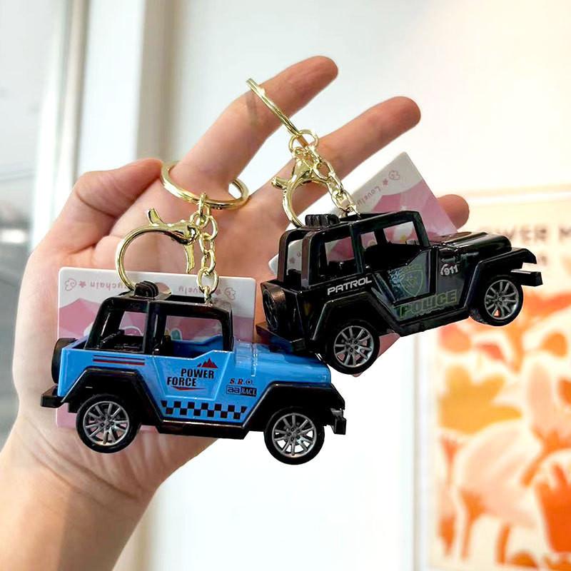 Mini Cartoon Jeep Keychain Adorable And Colorful Car Key Accessory For Gifts
