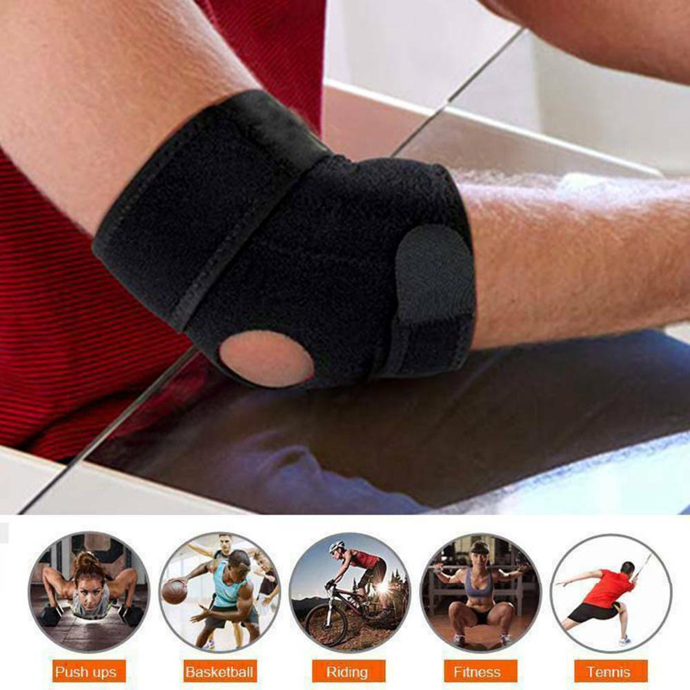 Breathable Pad Sport Band Elbow Protection Adjustable Tennis Elbow Support Arthritis Golfers Strap Spring Elbow Brace