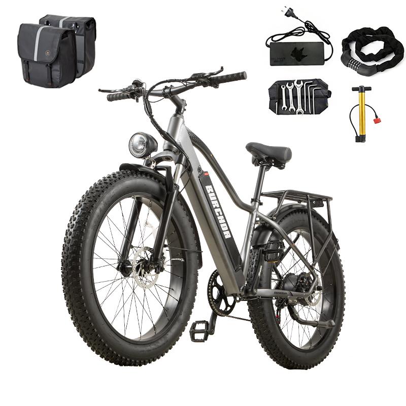 BURCHDA RX20 Elektrisches Fahrrad für Erwachsene, E-Bike mit 1500W Spitzenleistung und 48V 20Ah abnehmbarem Akku, Elektrisches Mountainbike mit dicken Reifen