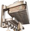 Bathroom Folding Towel Rack Wall Mount No Drill Shower Storage Shelf Space Aluminum