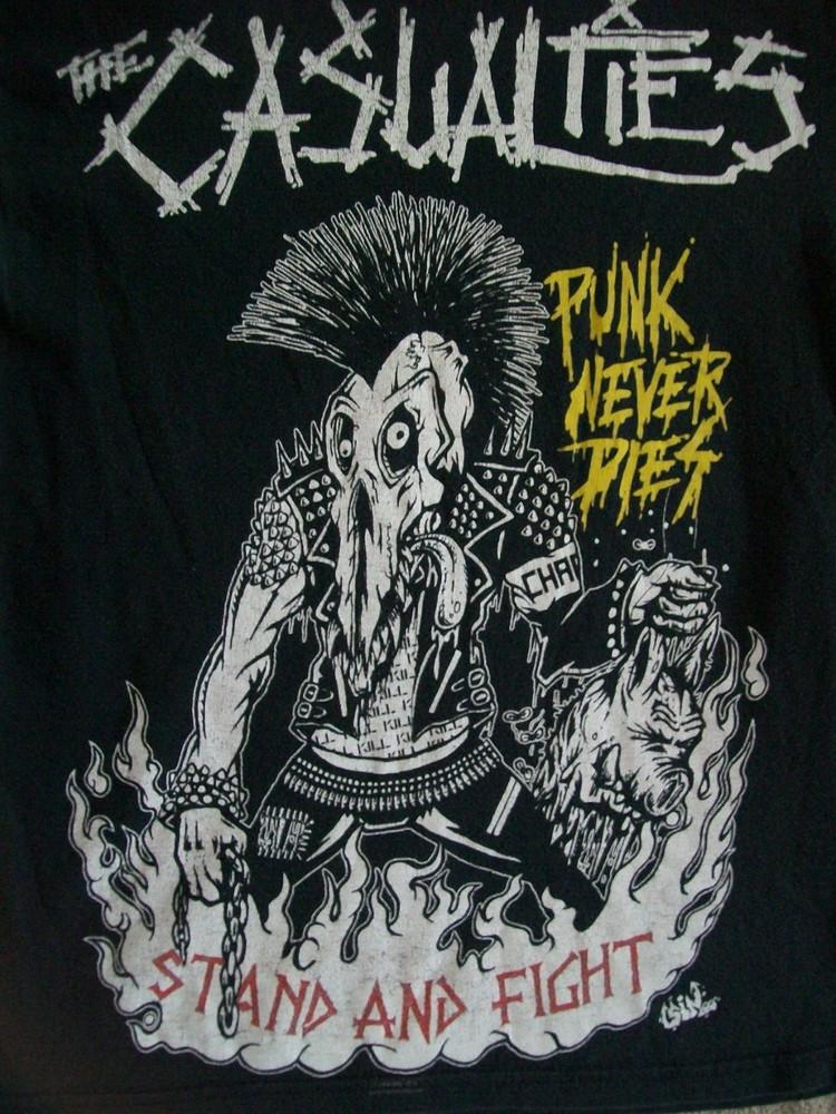 Casualties Černé Tričko Bavlna Plná Velikost Unisex S-5XL Unisex Tričko