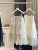 Women's Spring A-line French Mesh Lace Cake Skirt