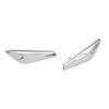 2PCS Front Fender Chrome Finisher 51117338569 Replacement for X3 X4 F25 F26 2013‑2017