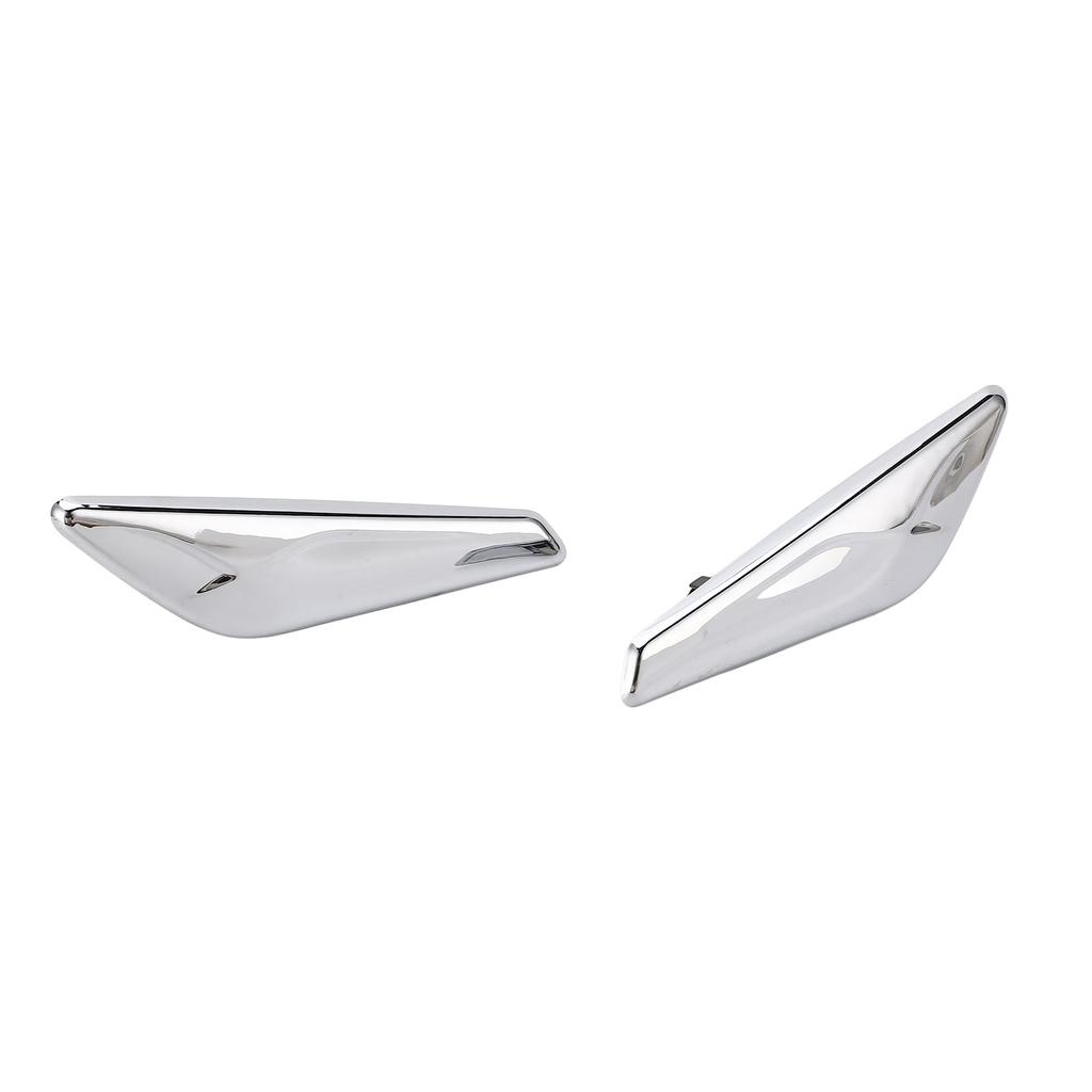 2PCS Front Fender Chrome Finisher 51117338569 Replacement for X3 X4 F25 F26 2013‑2017