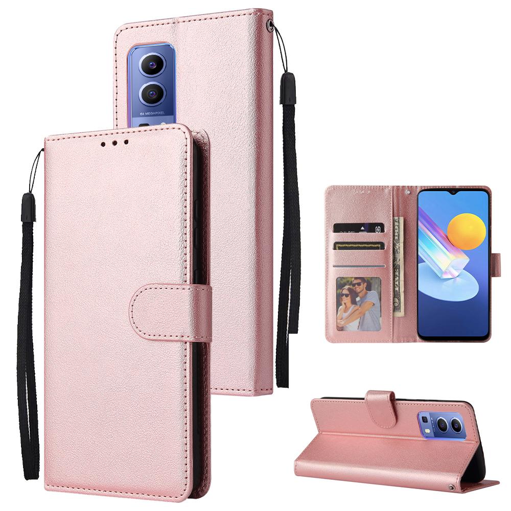 Wallet Phone Case for Vivo Y75s 5G/T1x 5G/Y72 5G/iQOO Z3/Y53s 4G/Y53s/Y52 5G PU Leather Cover