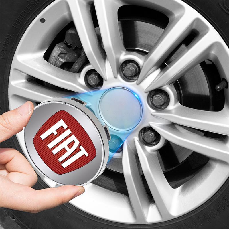 4Pcs 60mm Badge Emblem Car Wheel Center Cap Logo Hub Cover for Fiat Abbas 500 500L 500X 124 Aegea MobiPanda Tipo Sedici Centoventi Fiorino Qubo Toro