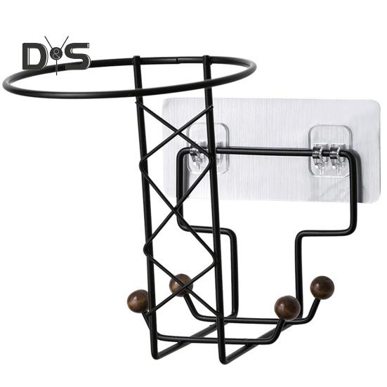 

Держатель для шлема, настенное крепление, прочная несущая конструкция, простая установка, кронштейн для шлема с крючком чёрный