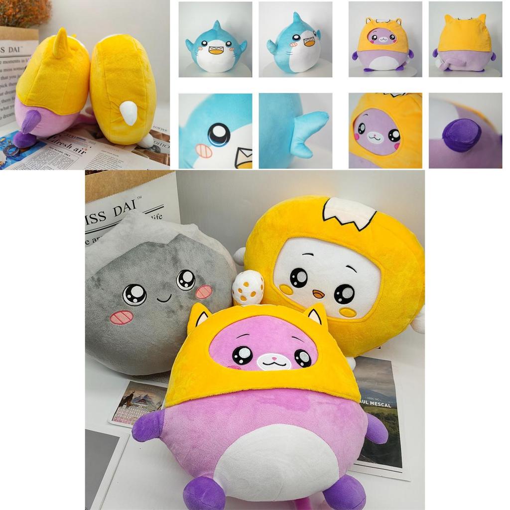 Lankybox Foxy Boxy Shark Rocky Sticky Plush Toys Maximum Softness And Comfort