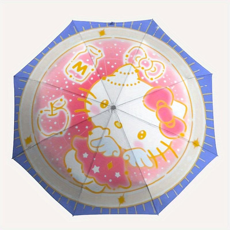 1pc Hello Kitty Milk Bottle StarUmbrella with Plastic Handle,Suitable for All Seasons Home Travel Outdoor UmbrellaSanlio186