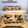 3pcs Duvet Cover Set (1*Duvet Cover + 2*Pillowcase, Without Core), Haikyu Print Bedding Set, Bedroom Decor, All‑Season, Birthday Gift