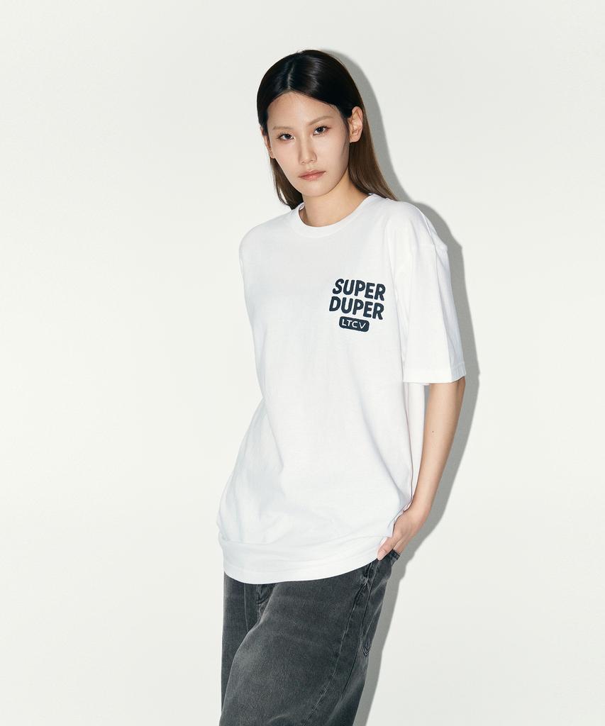 Laipeutaimkollegtibeu Super Duper Short Sleeve T-Shirt White