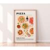 Retro Italian Japanese Thai Food Pizza Sushi Paella Poster Canvas Painting Wall Pictures Home Kitchen Decor Housewarming Gift