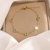 Girls' High-end Sense Fashion Light Luxury Stainless Steel Love with Diamond, Simple Niche Temperament DIY Chain