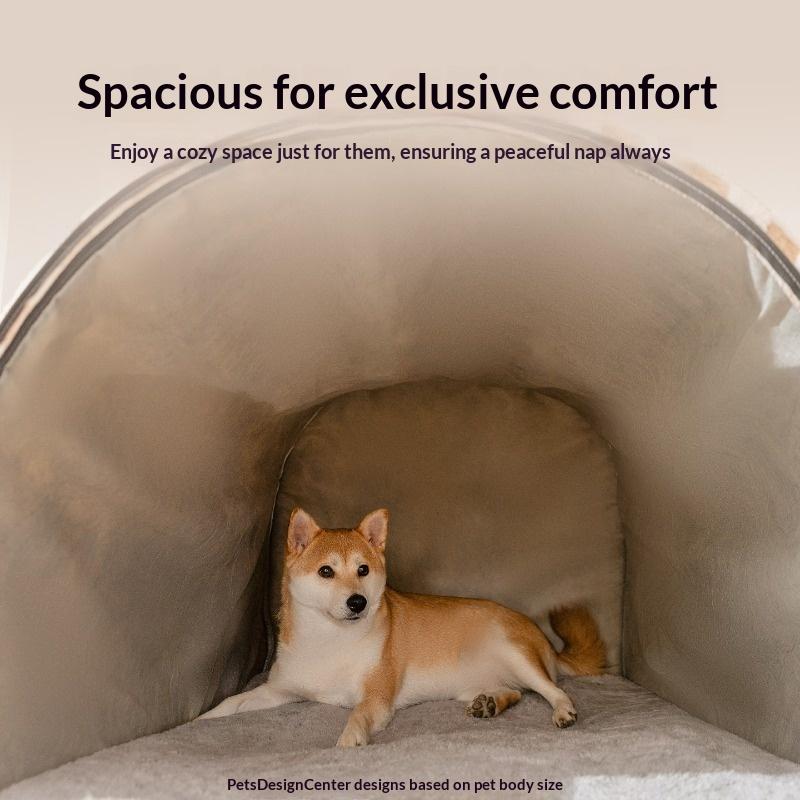 Dog House All Seasonsneutral Enclosed Dogs House Tent Dog Mat Sense of Security Winter Winter Heattech Detachable Washable