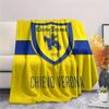 Hellas Verona FC Druck Flanelldecke, Hohe Qualität, Bequem für Alle Jahreszeiten, Heimdekoration, Wärme und Komfort