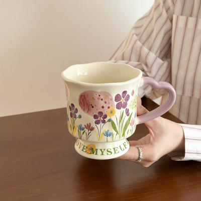 High Value Niche Design Mug Ceramic Water Cup for Girls Birthday Gift Practical Cup Souvenir Gift